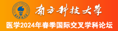 美女被大屌操爽南方科技大学医学2024年春季国际交叉学科论坛